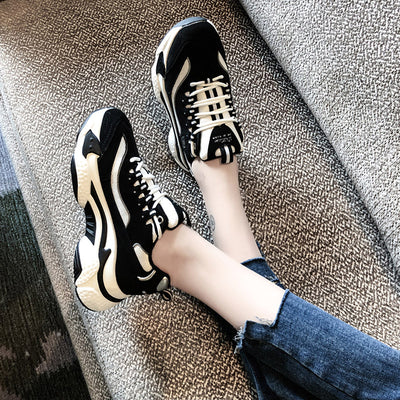 Zapatillas Deportivas Casuales con Suela Gruesa y Altura Aumentada para Mujer - Image 4
