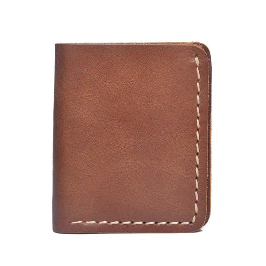 Billetera Corta de Cuero Crazy Horse Vintage