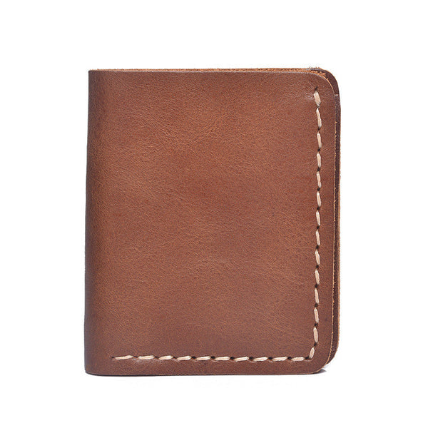 Billetera Corta de Cuero Crazy Horse Vintage