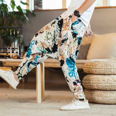 Pantalones de Lino Sueltos Estilo Hip-Hop Casual para Hombre - Image 5