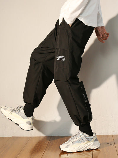 Pantalones Overol Fleece Plus para Hombre - Estilo Casual Otoño Invierno - Image 5