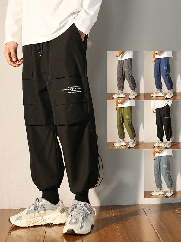 Pantalones Overol Fleece Plus para Hombre - Estilo Casual Otoño Invierno
