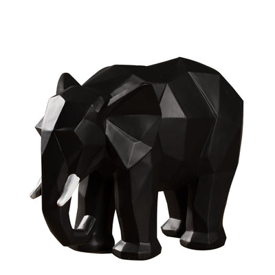 Elefante Geométrico de Resina - Decoración Artesanal Moderna - Image 7