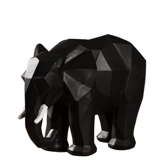 Elefante Geométrico de Resina - Decoración Artesanal Moderna - Image 7