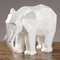 Elefante Geométrico de Resina - Decoración Artesanal Moderna
