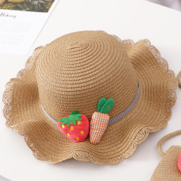 Gorro de Protección Solar para Niñas - Sombrero de Playa Verano