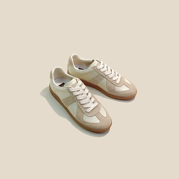 Zapatos Deportivos de Cuero Genuino para Mujer - Comodidad Versátil Diaria