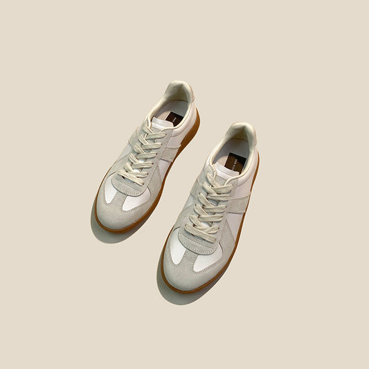 Zapatos Deportivos de Cuero Genuino para Mujer - Comodidad Versátil Diaria