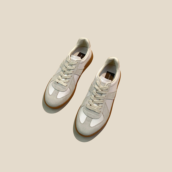 Zapatos Deportivos de Cuero Genuino para Mujer - Comodidad Versátil Diaria