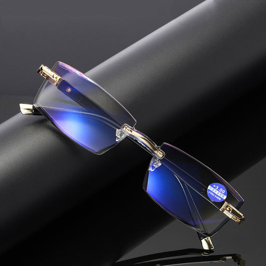 Gafas sin Marco con Filtro Luz Azul y Corte de Diamante - Image 8