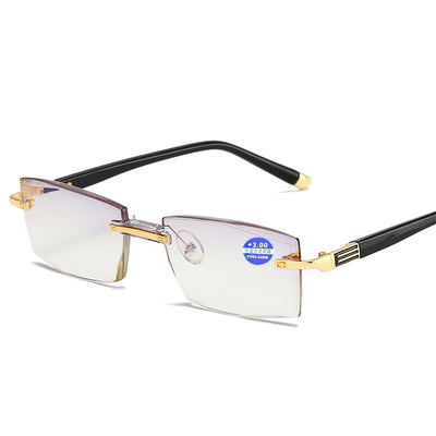 Gafas sin Marco con Filtro Luz Azul y Corte de Diamante