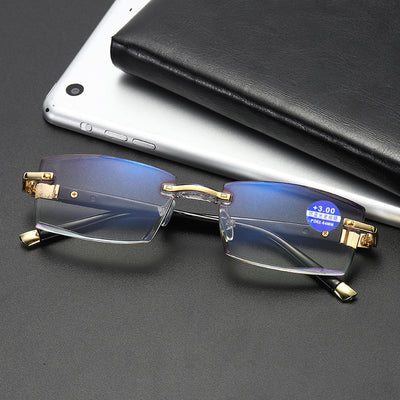 Gafas sin Marco con Filtro Luz Azul y Corte de Diamante - Image 5