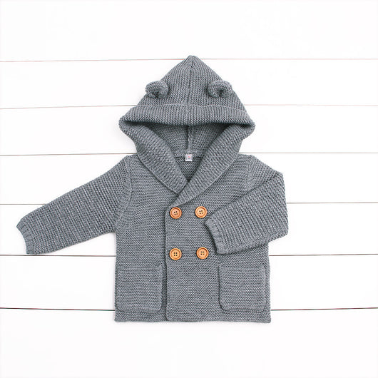 Cardigan con Capucha para Niños - Suéter Escolar Otoño Invierno - Image 8