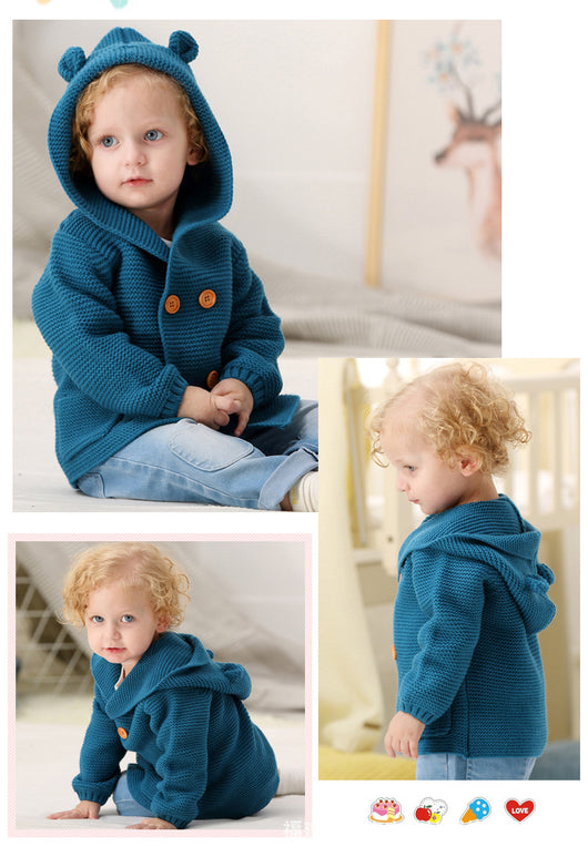 Cardigan con Capucha para Niños - Suéter Escolar Otoño Invierno - Image 15