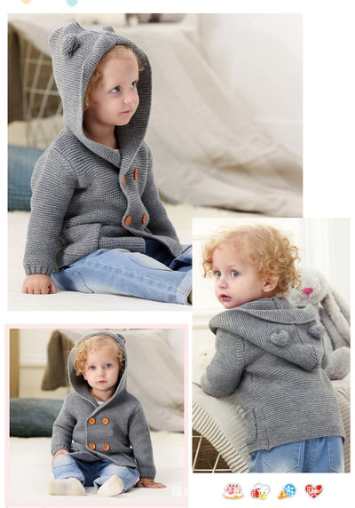 Cardigan con Capucha para Niños - Suéter Escolar Otoño Invierno - Image 18