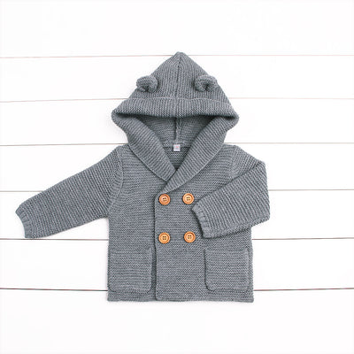 Cardigan con Capucha para Niños - Suéter Escolar Otoño Invierno - Image 4