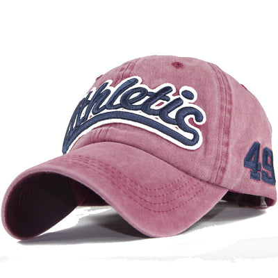Gorra de Béisbol de Algodón Puro Lavado con Parche Bordado - Image 2