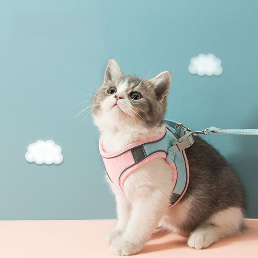 Arnés Reflectante para Gatos con Correa de Tracción - Seguridad y Estilo