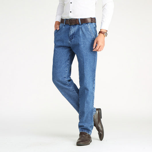 Pantalones Vaqueros Hombre Cintura Alta Rectos Elásticos - Image 11