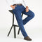 Pantalones Vaqueros Hombre Cintura Alta Rectos Elásticos