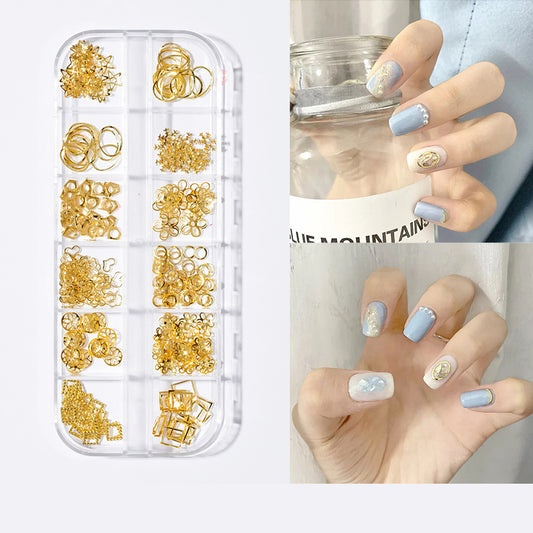 Set de Joyas para Uñas con Diseño de Mariposa Perlada