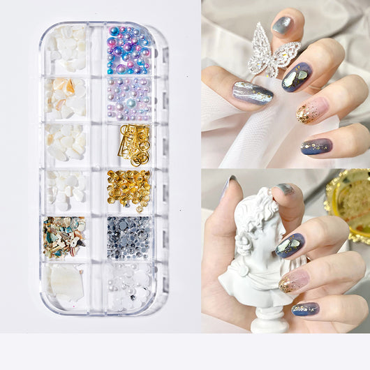 Set de Joyas para Uñas con Diseño de Mariposa Perlada - Image 21