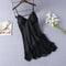 Camisón Sensual de Seda Helada con Tirantes Ajustables