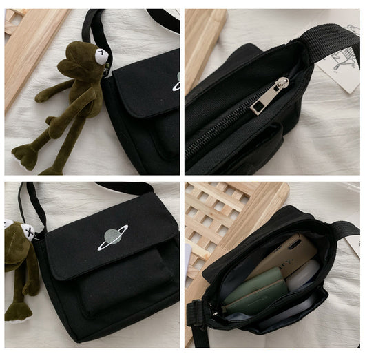Bolsa Mensajera de Lona Estilo Harajuku - Diseño Urbano Funcional - Image 6