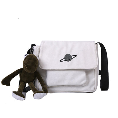 Bolsa Mensajera de Lona Estilo Harajuku - Diseño Urbano Funcional - Image 2