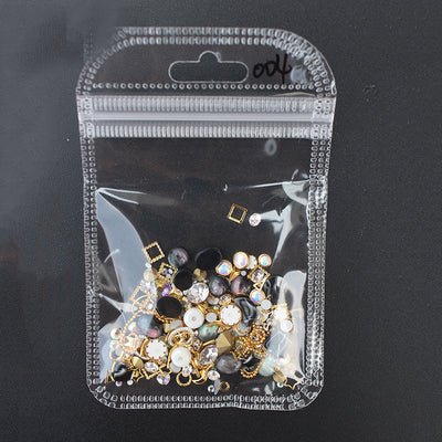 Adornos de Uñas con Cadena Metálica, Remaches y Perlas - Image 6