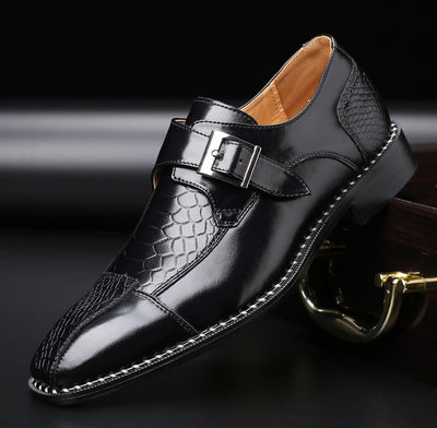 Zapatos de Negocios para Hombre con Hebilla y Tacón Bajo Primavera - Image 7