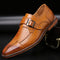 Zapatos de Negocios para Hombre con Hebilla y Tacón Bajo Primavera