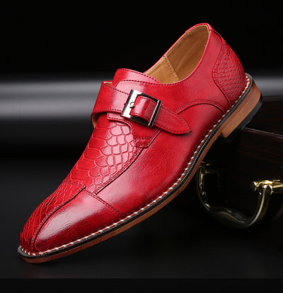 Zapatos de Negocios para Hombre con Hebilla y Tacón Bajo Primavera - Image 4
