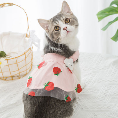 Vestido Princesa Fresa para Perro - Diseño Dulce y Delicado - Image 4