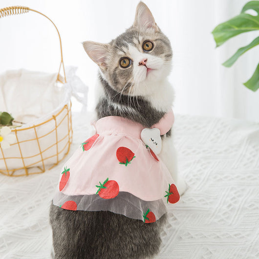 Vestido Princesa Fresa para Perro - Diseño Dulce y Delicado - Image 4