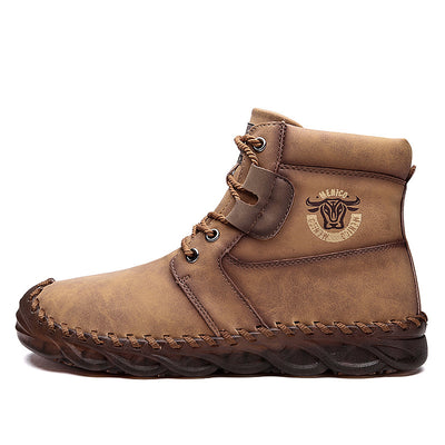 Botas de Trabajo Retro con Estilo Casual de Caña Alta - Image 6