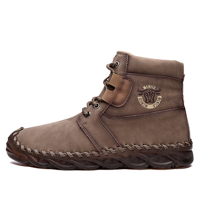 Botas de Trabajo Retro con Estilo Casual de Caña Alta - Image 4