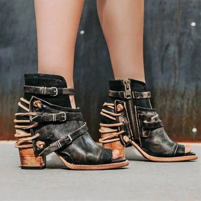Sandalias Cuña Estilo Romano Talla Grande para Mujer - Image 4