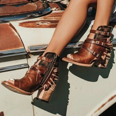 Sandalias Cuña Estilo Romano Talla Grande para Mujer - Image 5