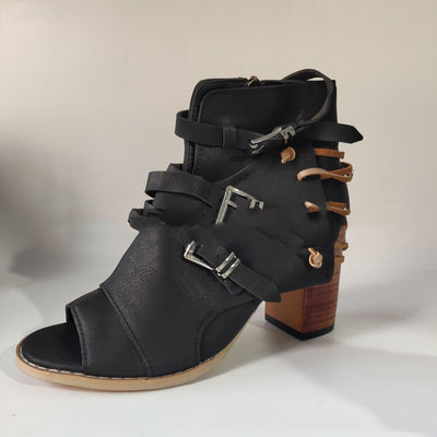 Sandalias Cuña Estilo Romano Talla Grande para Mujer