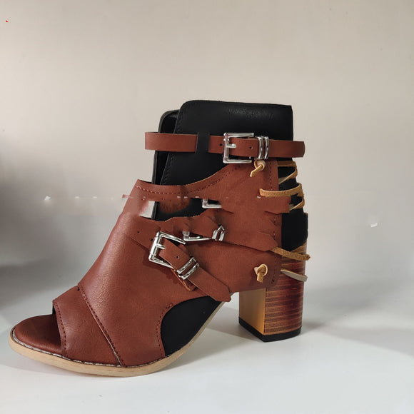 Sandalias Cuña Estilo Romano Talla Grande para Mujer