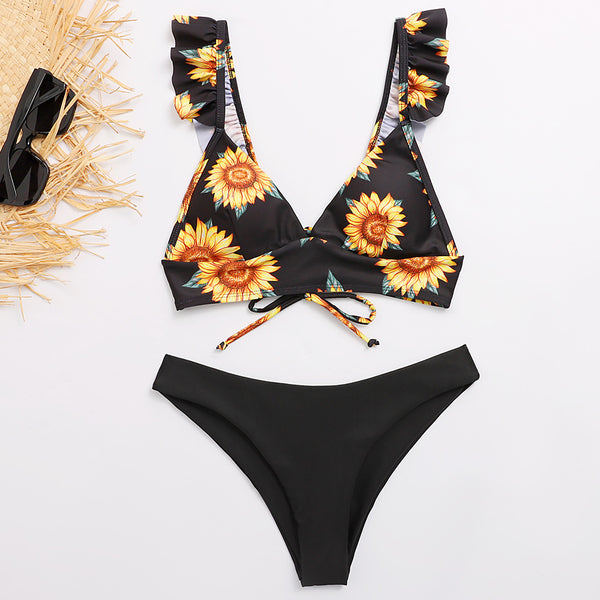 Bikini Triangular Girasol Sexy Estilo Europeo