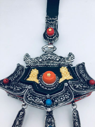Billetera Retro Tibetana Plateada en Cobre y Níquel - Image 8