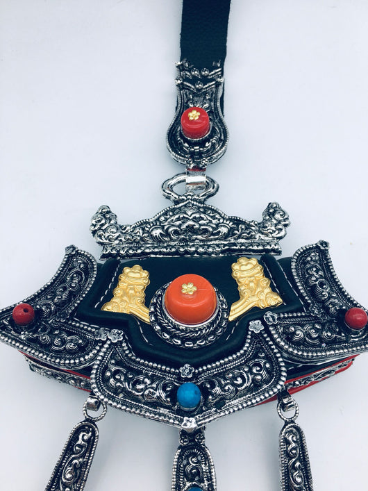 Billetera Retro Tibetana Plateada en Cobre y Níquel - Image 8