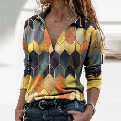 Sudadera Urbana Retro Cuello V Manga Larga - Image 10