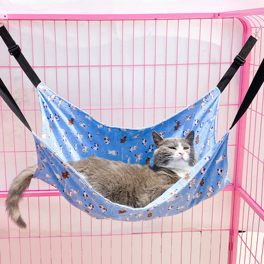 Hamaca Colgante de Lino para Gatos - Ajustable y Fresca para Verano - Image 11