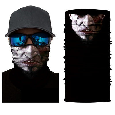 Bandana Deportiva 3D Calavera Digital - Multiusos para Ciclismo y Actividades - Image 3