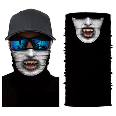 Bandana Deportiva 3D Calavera Digital - Multiusos para Ciclismo y Actividades - Image 4