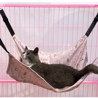 Hamaca Colgante de Lino para Gatos - Ajustable y Fresca para Verano - Image 7