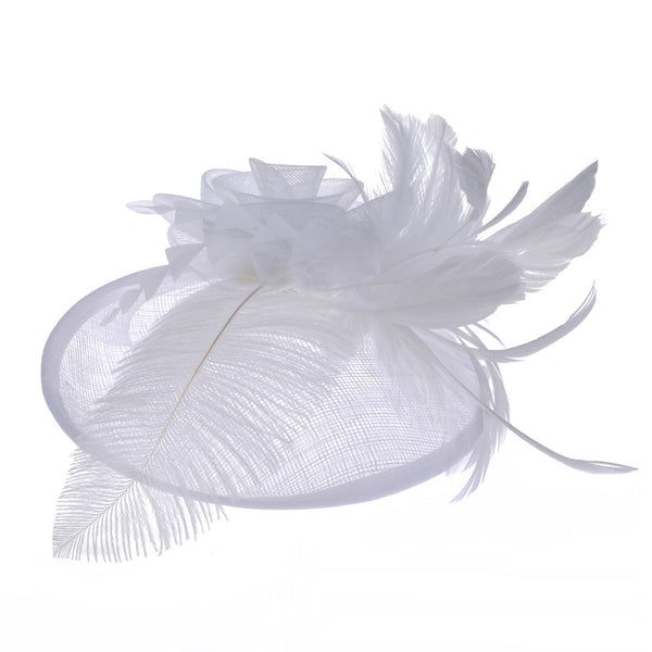 Sombrero Tipo Banquete Estilo Occidental en Lana de Avestruz y Cáñamo
